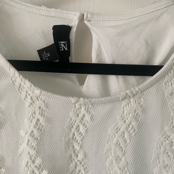 IZ BYER women’s white lace sleeveless top size-Medium - Picture 4 of 4